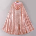 thumbnail image 4 of Princess Capes Colorful Sequins Cloak for Girls-Halloween Birthday Party Costumes Dress up, 4 of 5