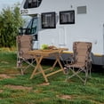 thumbnail image 2 of Gymax Chaise de Camping Pliante Chaise de Pelouse Portable avec Porte-Gobelet, 2 of 10