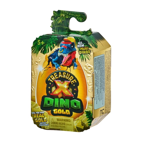 Treasure X Dino Gold Mini Dino Pack Unboxing toy Dig and discover collectable Dino figures Will You find real gold treasure 8 levels of adventure