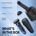 thumbnail image 2 of Braun Electric Shaver for Men, Series 6 6172cc, Wet & Dry Shave, Turbo & GentleShaving Modes, Foil Shaver, Engineered in Germany, Clean & Charge SmartCare CenterIncluded, with Precision Trimmer, Blue, 2 of 19