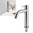 thumbnail image 3 of Robinet d'Évier, Robinet en Acier Inoxydable Résistant aux Hautes Températures pour Cuisines, Robinet Froid Simple à Cylindre Sans Tube, Robinet Froid Simple Plat Sans Tube, 3 of 7