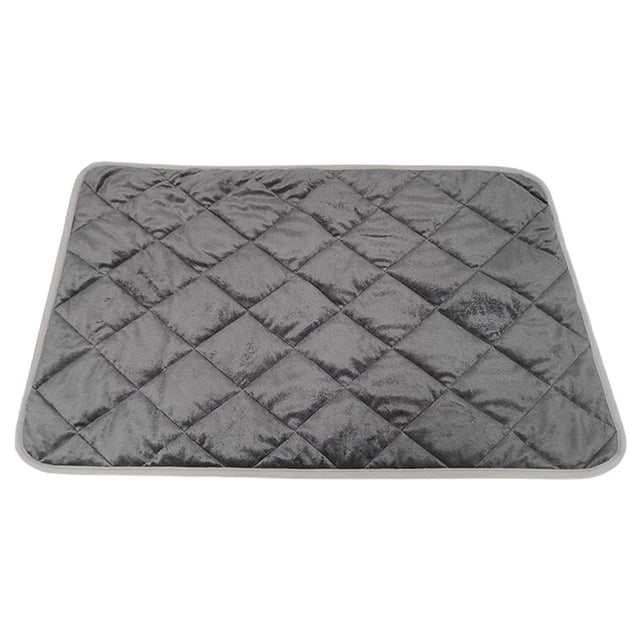 Milaget Self Heating Pets Pad Cat Dog Cage Soft Self Warming Mat for Kitty Puppy Animals Gray 40x50cm