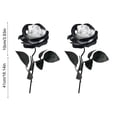 thumbnail image 2 of Flowers Artificial for Decoration Rose Gothic Dark Artificial Flower White Inner Ring Red Halloween Decoration Artificial Flower Silk Flower Artificial Flower, 2 of 6