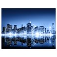 thumbnail image 2 of Night New York City Miroired - Impression sur Toile, 2 of 3