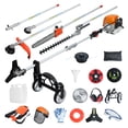 thumbnail image 2 of Multi-Functional Trimming Tool, 52CC 2-Cycle Gas Powered Hedge Trimmer, Weed Eater, String Trimmer, Brush Cutter, Edger, Pole Saw Chainsaw Pruner with Extension Pole, 2 of 7