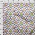 thumbnail image 3 of oneOone Rayon Brown Fabric Asian Floral Craft Projects Decor Fabric Printed By The Yard 56 Inch Wide, 3 of 4