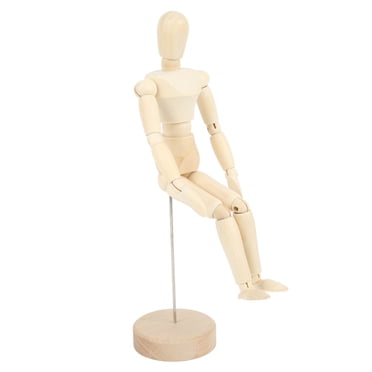 LAFGUR Wooden Mannequin For Drawing,Art Mannequin,8in Wooden Mannequin Body Proportion Drawing Mannequin 14 Rotatable Joint Various Shapes Art Mannequin For Artist Kids