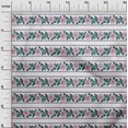 thumbnail image 2 of oneOone Cotton Flex Fabric Leaves & Floral Block Printed Craft Fabric BTY 40 Inch Wide, 2 of 4