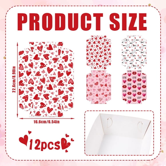 Accessoires de Scène de Boîte à Lunch de Croustilles de Pommes de Terre Collation de la Saint-Valentin Amour Fournitures de Fête Décoration