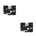 thumbnail image 4 of QualitChoice Label Printer Tape Waterproof 8 Meter Self-adhesive Shopping Mall PET Maker Ribbon Replacement for P-Touch Black on White 2Set, 4 of 6