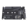 thumbnail image 1 of M.2 NGFF B Key MSATA SSD To 2.5in Serial ATA Adapter, Easy Install M.2 To 2.5 Inch Serial ATA Enclosure Adapter Stable Transfer  for 2230 2242 2260 2280 SSD, 1 of 7