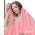 thumbnail image 4 of LSLJS Soft Linen Premium 3 Pc Towel Set 1 Bath Towel 1 Hand Towel 1 Washcloth Cotton Towels for Bathroom Towel Set for Adults-Highly Absorbent and Towel Set, Bath Towels, 4 of 6