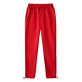 thumbnail image 1 of RKSTN Mens Pants Loose Soft Sports Leisure Pocket Solid Color Elastic Waist Drawstring Straight Leg Retractable Hem Design Long Pants Outdoor Hiking Workout Pants, 1 of 4