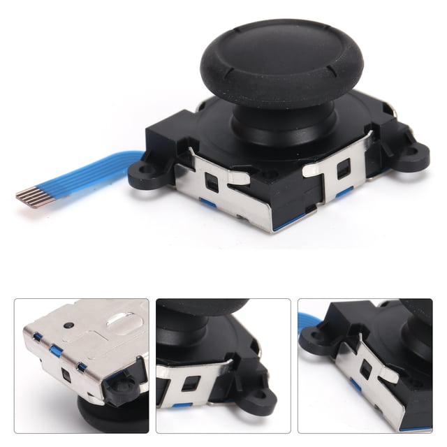 Remplacement de Joystick, Clé USB Confortable Résistante à l'Usure Facile à Remplacer pour Manette Switch Joycon Noir,Blanc,Bleu,Rouge
