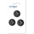 thumbnail image 1 of LA VOGUE 4-Hole Buttons, noir, 18 mm (0.71 in) (3-Pack), 1 of 2