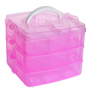 XIPYYKM Clear Plastic Craft Beads Jewellery Storage Organizer Tool Box Case Hot Clearance Home Textile Storage