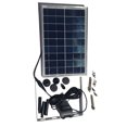thumbnail image 3 of Solar Fountain Waterfall Pump Outdoor Rotatable 4 Nozzles Landscape Decoration Decorative Pond for Bird Bath Pool Fish Tank 5W, 3 of 9