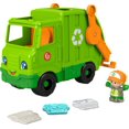 thumbnail image 1 of Fisher-Price Little People Recycling Truck Musical Toddler Garbage Toy Set, 5 Pieces, 1 of 6
