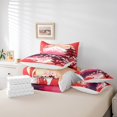 thumbnail image 4 of YST Ensemble de Literie Fleurs de Cerisier Roses 7 Pcs Style Japonais, Ensemble de Couette Floral Botanique Taille Simple, Thème Mont Fuji, Simple (7 Unités), 4 of 4