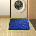 thumbnail image 2 of TopLLC Bathroom Rugs Sets 2 Piece With Toilet Rugs U Shaped Enlarge Thicken Bath Mat Set With PVC Non Slip Rubber Backing Microfiber Shag Rug For Bathroom Decoration on Clearance, 2 of 3
