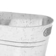 thumbnail image 3 of Galvanized Beverage Tub Oval Ice Bucket for Beer Champagne Cocktail Cooling, Rustic Metal Container, 3 of 3