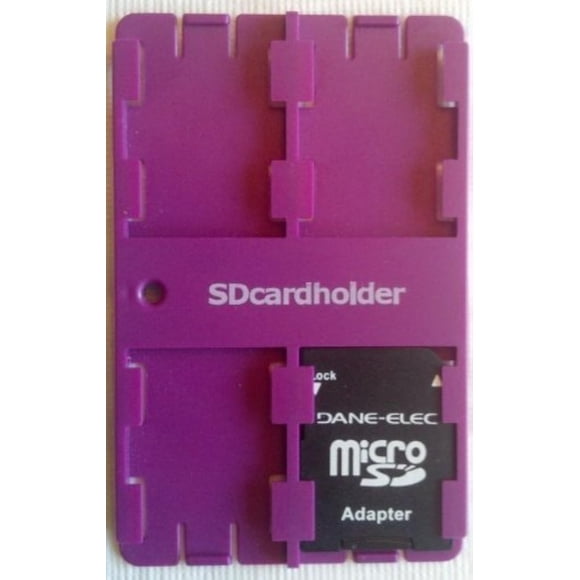 Standard SD Card Holder Credit Card Size Secure Digital Memory Card Case (Purple) Beware of Cheap Chinese Knock Offs!!!