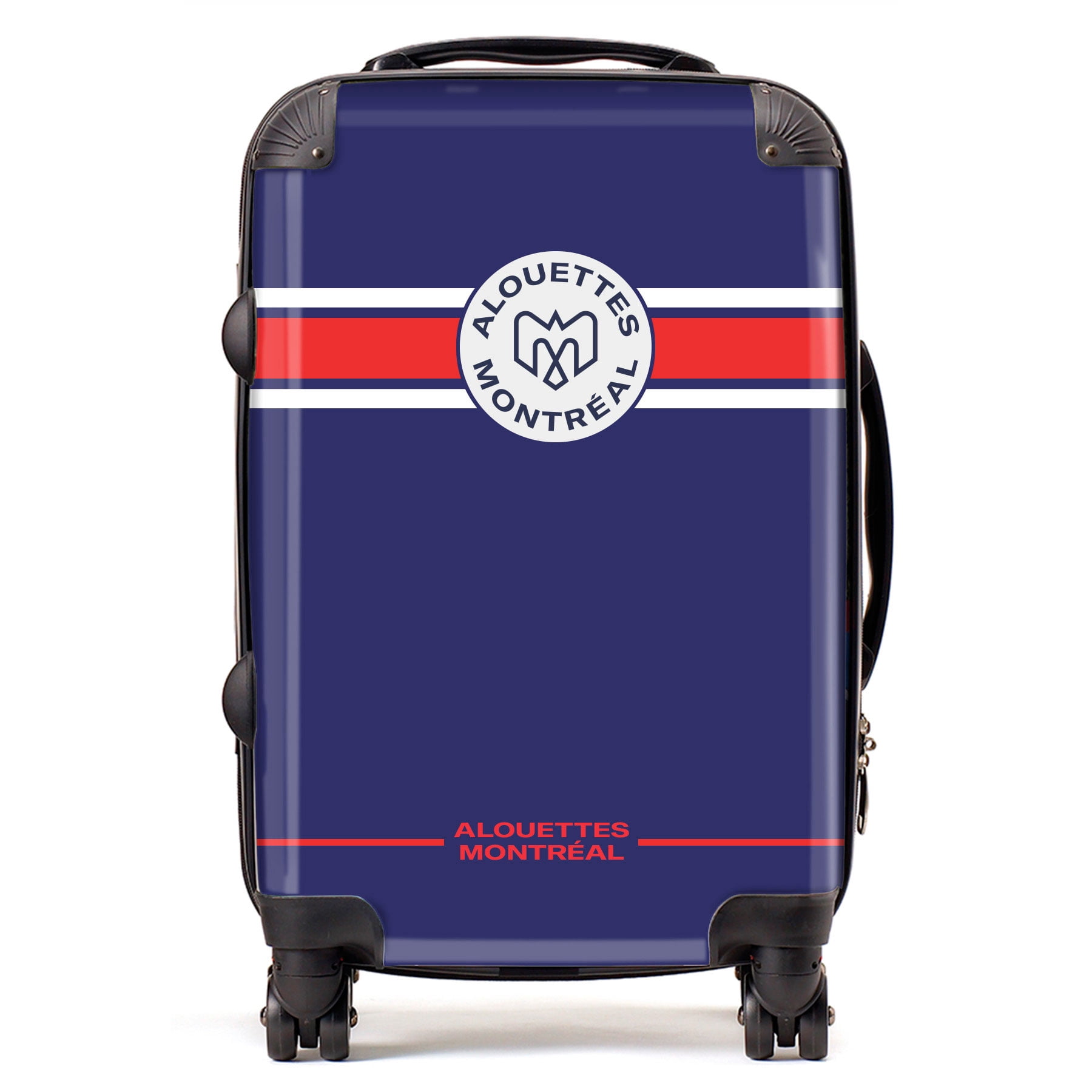 Montreal Alouettes Home Game Luggage, Carry-on Suitcase, 360° Spinner Carry-on, Custom Luggage, Luggage Set, Travel, TSA Lock