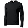 thumbnail image 1 of Gravity Threads Long-Sleeve Moisture-Wick Athletic Shirt - Black - 3XL, 1 of 1