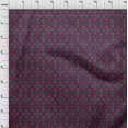 thumbnail image 3 of oneOone Polyester Lycra Fabric Paisley & Floral Ikat Printed Fabric 1 Yard 56 Inch Wide, 3 of 4