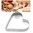 thumbnail image 4 of Oleegame 1PC Cookie Mold Cute Cake Tools Heart Shape Cutters Stainless Steel Plastic Cookie Cutter Set Silver, 4 of 7