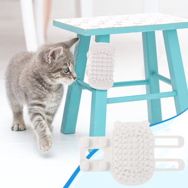 Meitianfacai Cat Self Groomer Wall Corner Brushes, Soft Cat Corner Scratcher Self Grooming Massage Combs for Long Short Fur Kitten Indoor Cats Cat Scratchers Brush