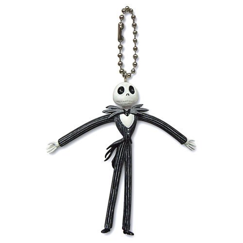 Disney Nightmare Before Christmas Bendable Keychain Jack Skellington