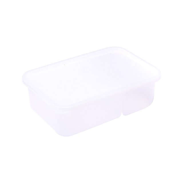 Food Storage Containers For Fridge With Removable Tray 16.5 in x 10.5 in x 5 cm Transparent PE Material Microwave And Freezer Safe