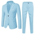 thumbnail image 1 of Hiiyo Tween Boys Formal Suit Solid Long Sleeve Blazer Trousers 2Pcs Set, Sizes 10-18, 1 of 2