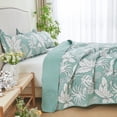 thumbnail image 2 of Kingrest Cotton Quilt Set Queen Size, Lightweight Pattern Comforter Set, Oversized Bedspread Coverlet Quilted Bedding Set, 2 of 9