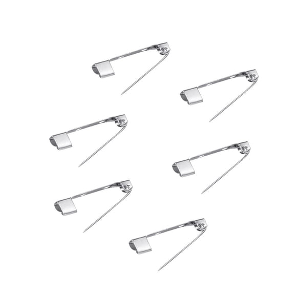 Milisten 50 Pcs Épingle Broche Argent 2 cm Fermoir Arrière Barre de Broche Sécurité pour Artisanat Bijoux Bricolage Fabrication