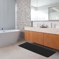 thumbnail image 2 of Black Microfiber Polyester Double Sink Bath Mat Runner - 48"L x 20"W, 2 of 6