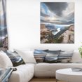 thumbnail image 1 of Norway Terrains Rocheux sous les Nuages - Impression Photo sur Toile de Plage, 1 of 3