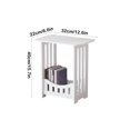 thumbnail image 3 of Meitianfacai Storage Nightstand Bedroom Storage Cabinet Living Room Mini Table, White, 3 of 6