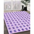 thumbnail image 3 of Ahgly Company Tapis d'Intérieur Lavable en Machine Carré Transitionnel Violet, 7 Pieds Carré, 3 of 7