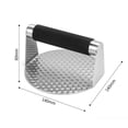 thumbnail image 3 of Stainless Steel Round Meat Pie Tool Kitchen Supplies For Burger Press Meat Press Burger Press, 3 of 5