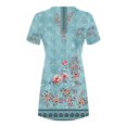 thumbnail image 4 of Cameland Robe d'Été pour Femme, Mode Bord de Mer, Décontractée, Imprimée, à Manches Courtes, à Col Rond, 4 of 4