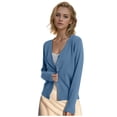 thumbnail image 1 of Formal Cardigan Sweater Dresses for Women Thick Sweater Cardigan plus Size Short Cardigan Summer Sweaters for Women Open Front Light Sweaters for Women Open Front Titanium Snap Cardigan Sweaters for, 1 of 4