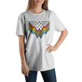 thumbnail image 2 of Wonder Woman Logo Pride White T-Shirt, 2 of 3