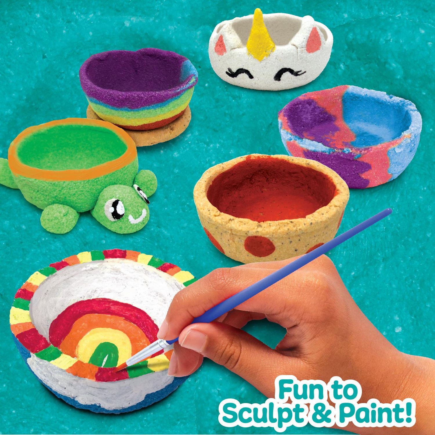 Made By Me! Sand Dough Sculpt & Paint Creations! Pottery Press