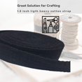 thumbnail image 3 of Heavy Cotton Webbing 1 1/2 Inch - (Black, 10 Yards) - MATADOR USEFUL GOODS, 3 of 5