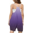 thumbnail image 3 of Plebaso Girls Summer Sleeveless Casual Solid Color Romper Spaghetti Strap Shorts Jumpsuit With Pockets, 3 of 6