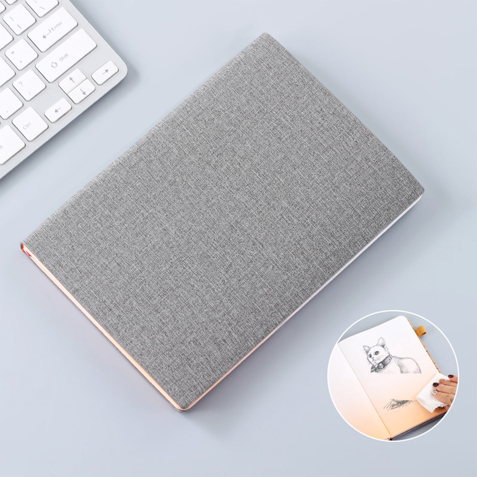 Carnet Effaçable Intelligent A5 avec Intégration d'Application de Numérisation, Pages d'Écriture Réutilisables Convertissant des Notes en Fichiers Modifiables, Couverture en Cuir Écologique, Format Compact pour le Travail sur le Campus