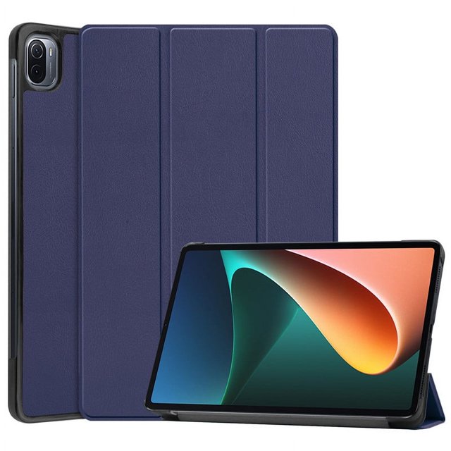 Tablet For Xiaomi Pad 5 Case Mi Pad 6/6 Pro Folding PU Leather Smart Cover For mipad 5 For Xiaomi Mi Pad 5 Pro With Auto Wake UP Dark Blue Mi Pad 5 2021