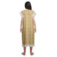 thumbnail image 4 of Moomaya Chemise de Nuit d'Allaitement à Col Rond Imprimée pour Femmes en Coton, 4 of 6